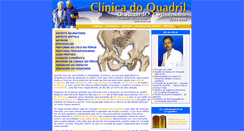 Desktop Screenshot of clinicadoquadril.com.br