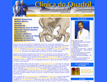Tablet Screenshot of clinicadoquadril.com.br